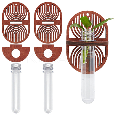 Wood Plant Holder AJEW-MA0001-05B-1