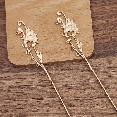 Iron Hair Stick Findings OHAR-PW0001-314KCG-1