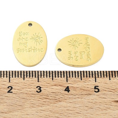 Ion Plating(IP) 316L Surgical Stainless Steel Pendants STAS-D029-22G-1
