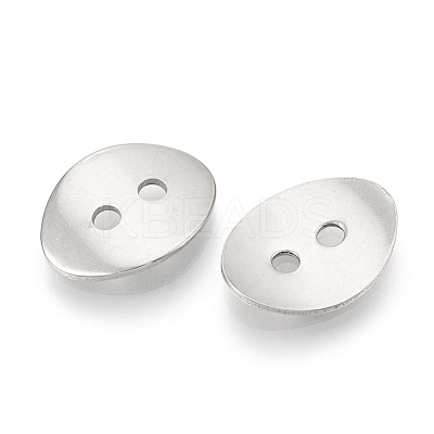 Tarnish Resistant 201 Stainless Steel Buttons X-STAS-T047-07-1