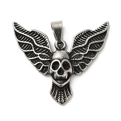 304 Stainless Steel Pendants STAS-Z045-03D-AS-1