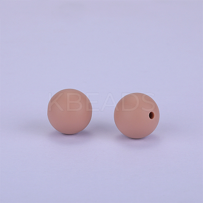 Round Silicone Focal Beads SI-JX0046A-111-1