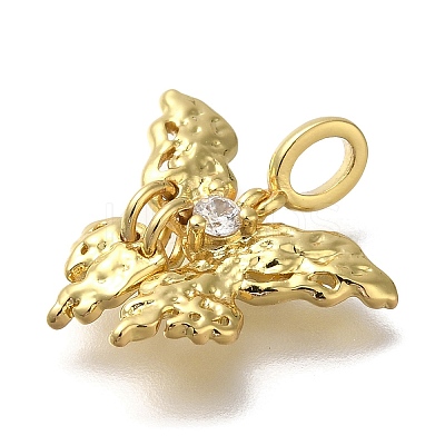 Rack Plating Brass Micro Pave Cubic Zirconia Pendants LS-KK-M014-11G-1