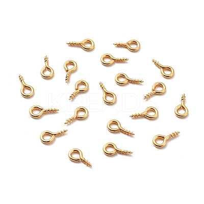 304 Stainless Steel Screw Eye Pin Peg Bails X-STAS-E044-07G-01-1