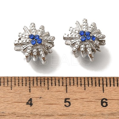 Rack Plating Alloy European Beads FIND-H005-06P-1