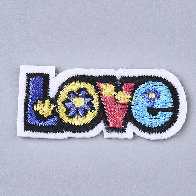 Computerized Embroidery Cloth Iron On Patches FIND-T030-178-1