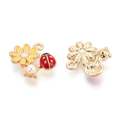 Alloy Enamel Pendants ENAM-N064-08KCG-1