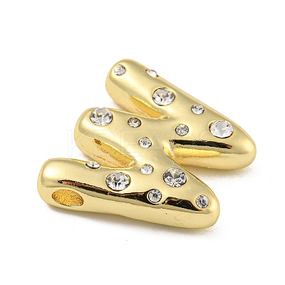 Brass Micro Pave Clear Cubic Zirconia Pendants KK-E093-04G-W-1