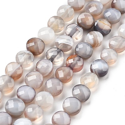 Natural Botswana Agate Beads Strands G-C179-A18-02-1