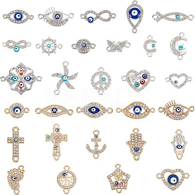 Silver Color Plated Alloy Links ENAM-NB0001-39-1