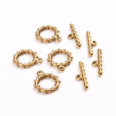 Ion Plating(IP) 304 Stainless Steel Toggle Clasps STAS-D142-05A-G-1
