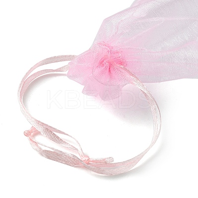 30Pcs 4 Styles Rectangle Organza Bags Jewellery Storage Pouches Wedding Favour Party Mesh Drawstring Gift OP-FS0001-01B-1