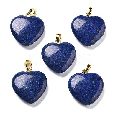 Dyed Blue Natural Sesame Jasper Pendants G-G956-B78-G-1
