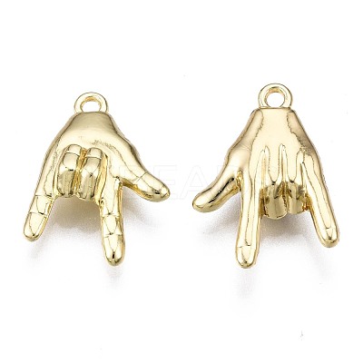 Rack Plating Alloy Pendants PALLOY-T077-130LG-RS-1