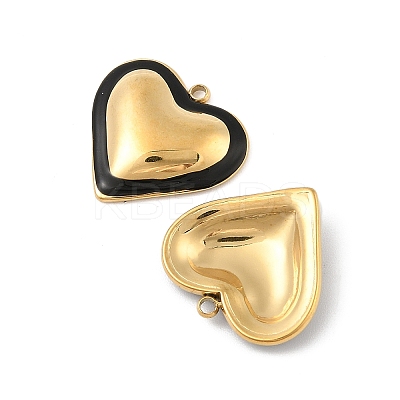 304 Stainless Steel Enamel Pendants STAS-P380-09G-04-1