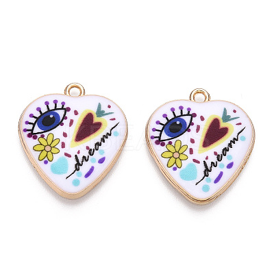 Printed Alloy Pendants ENAM-ZX002-36G-1