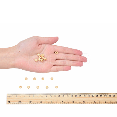 Natural Unfinished Wood Beads TB092Y-4-1