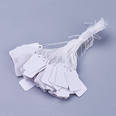 White Rectangle Jewelry Price Tags X1-TOOL-C003-02-1