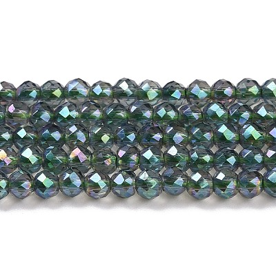 Electroplate Transparent Glass Beads Strands X1-GLAA-H021-01B-FR01-1