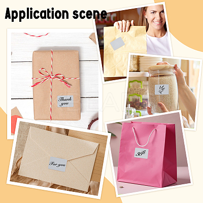 800Pcs Rectangle Paper Thermal Printable Label Stickers AJEW-WH0777-003A-1