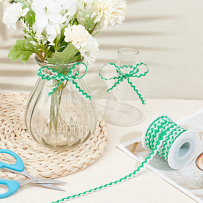 15M Polyester Wavy Fringe Trim Ribbon OCOR-GF0003-04C-1