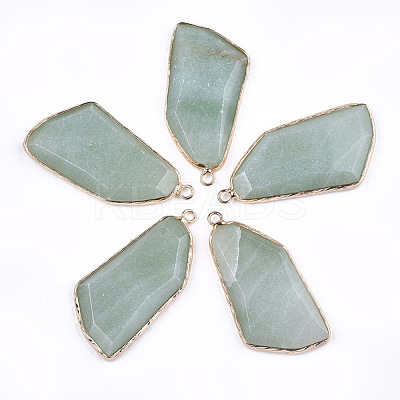 Natural Green Aventurine Pendants G-T112-20C-1
