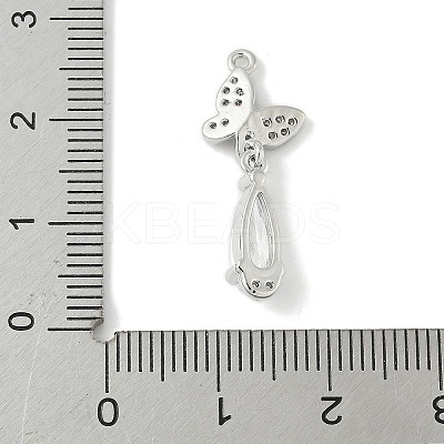 Brass Micro Pave Cubic Zirconia Pendants LS-KK-M326-04P-1