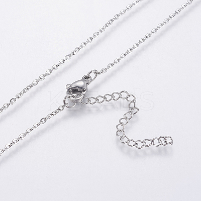 304 Stainless Steel Chain Necklaces NJEW-O108-42P-1