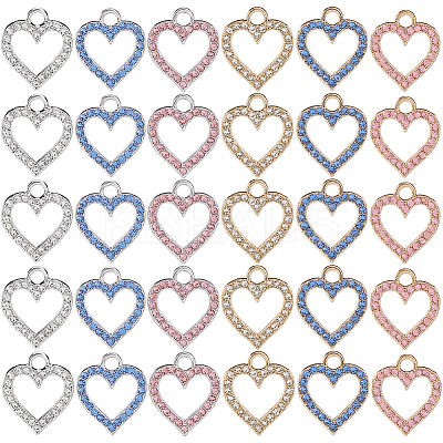 36Pcs 6 Colors Alloy Charms FIND-SC0013-14-1