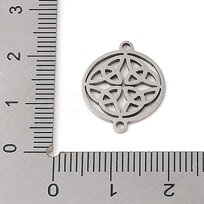 Non-Tarnish 201 Stainless Steel Connector Charms STAS-S126-02P-1