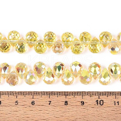 Transparent Glass Beads Strands GLAA-T006-14D-1