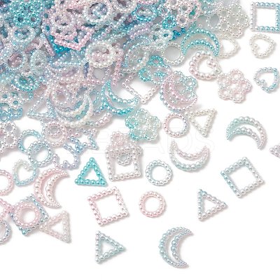 100g Spray Paint ABS Plastic Cabochons KY-CJ0001-67-1