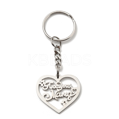 Non-Tarnish 201 Stainless Steel Keychain KEYC-Z003-03P-1