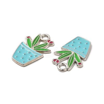 Alloy Enamel Pendants ENAM-G211-01P-1