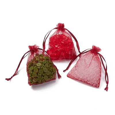 Organza Gift Bags with Drawstring OP-R016-9x12cm-03-1