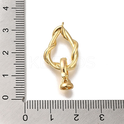 Brass Fold Over Clasps LS-KK-H480-18G-1