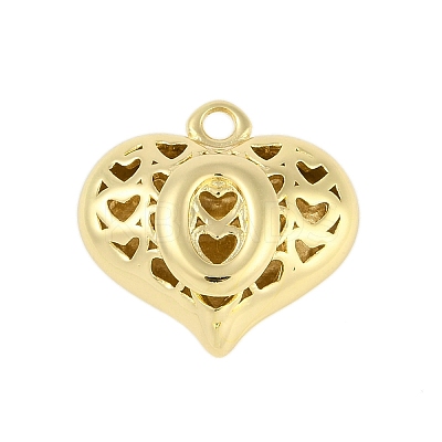 Hollow Brass Pendants for Valentine's Day KK-M289-03O-G-1