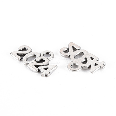 Tibetan Style Alloy Charms TIBE-S323-109AS-RS-1