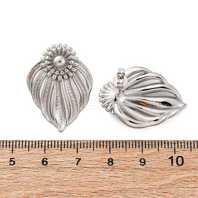 304 Stainless Steel Stud Earrings EJEW-Z098-08P-1