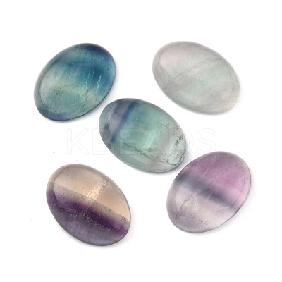 Natural Fluorite Cabochons G-I065-18x13mm-1