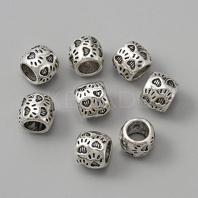 Tibetan Style Alloy European Beads TIBEB-WH0001-29-1