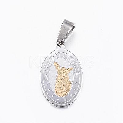 304 Stainless Steel Pendants STAS-H356-11GP-1