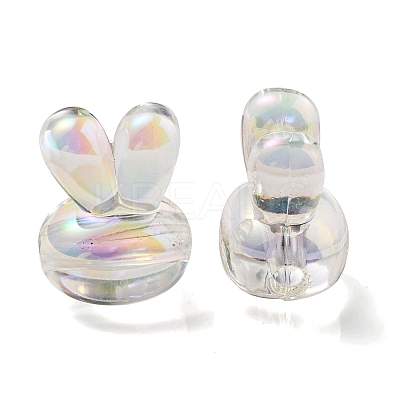 UV Plating Rainbow Iridescent Acrylic Beads X1-PACR-E001-05I-1