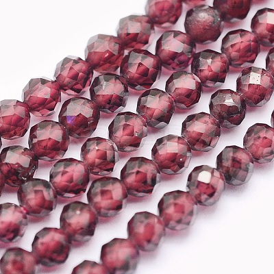 Natural Garnet Beads Strands LS-G-O166-13C-3mm-1