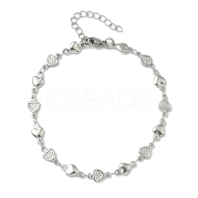304 Stainless Steel Link Bracelets BJEW-Z132-01P-1