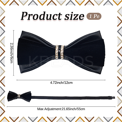 Imitation Leather Bow Ties AJEW-WH20020-441B-1