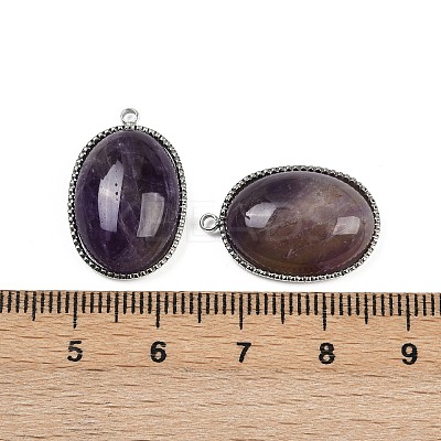 Natural Amethyst Pendants STAS-F322-15P-01-1
