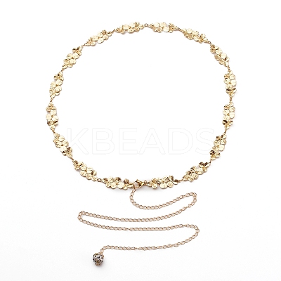 Brass Body Chain Belt NJEW-C00017-01-1
