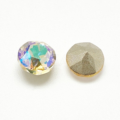 Pointed Back Glass Rhinestone Cabochons RGLA-T110-4mm-001PS-1