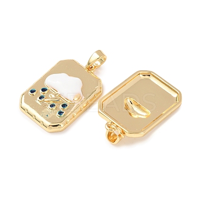 Brass Pendants KK-D223-04G-1